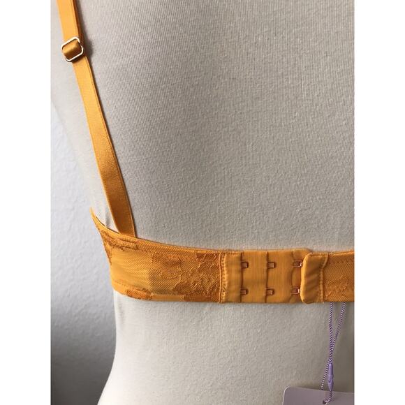 Savage X Fenty Lingerie Strap Up Lace Underwire Plunge Bra FLAW - Picture 11 of 12